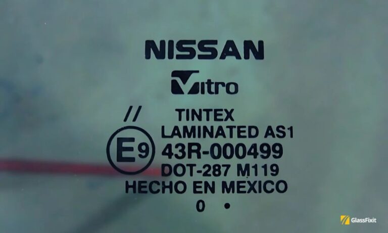 Car window glass codes