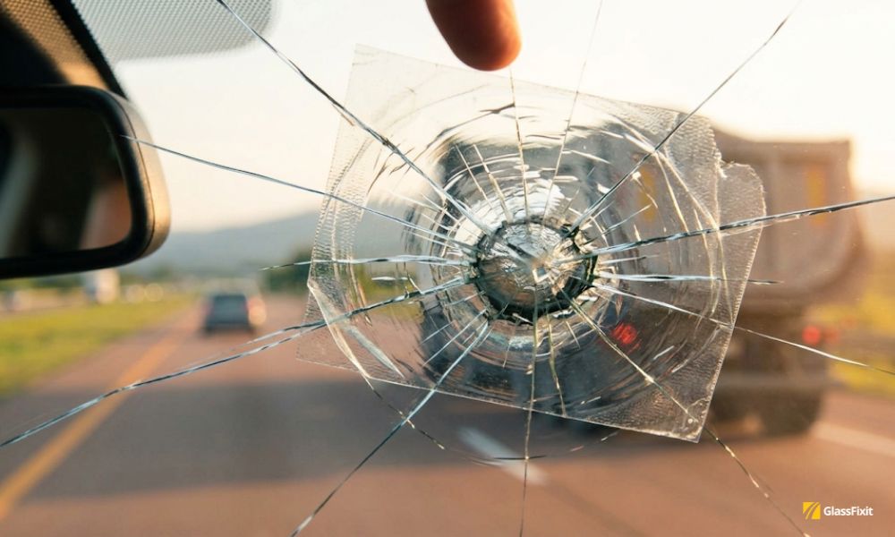 What to Do When a Rock Hits Your Windshield
